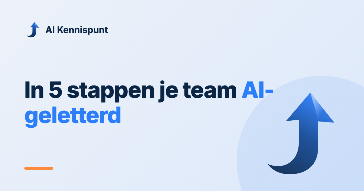 Illustratie: stappenplan team AI-geletterd maken